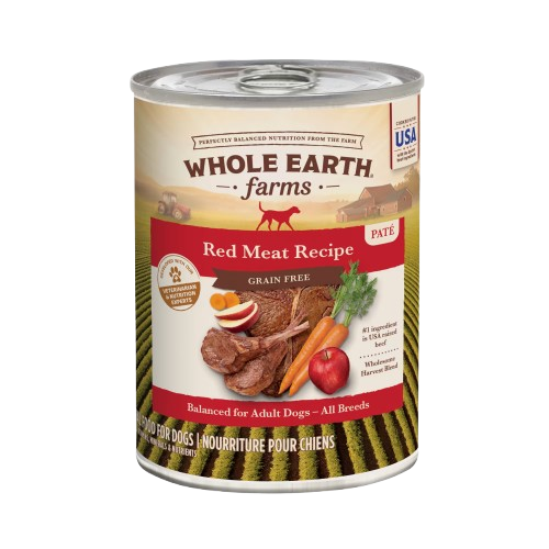 Whole Earth Farms Grain Free Red Meat Canned Dog Food - 12.7 oz, case of 12