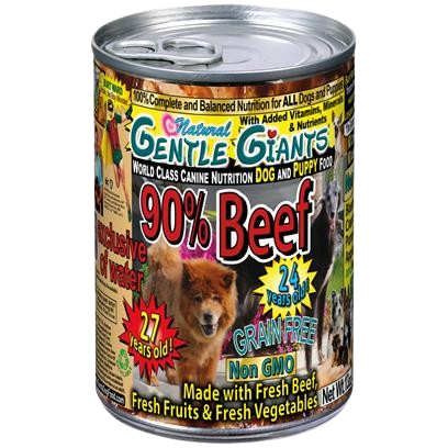 Gentle Giants Natural Non-GMO Beef & Bacon Dog & Puppy Food