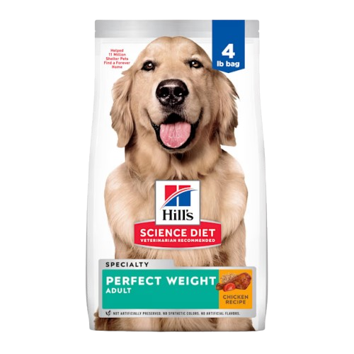 Hill's Science Diet Adult Perfect Weight Chicken Recipe Dry Dog Food - 4 lb