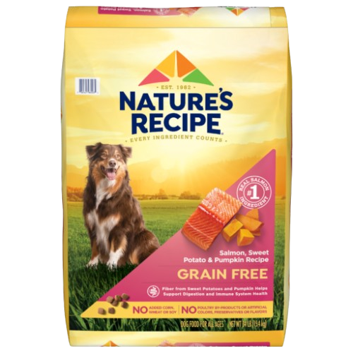 Nature's Recipe Grain-Free Salmon, Sweet Potato & Pumpkin Recipe Dry Dog Food