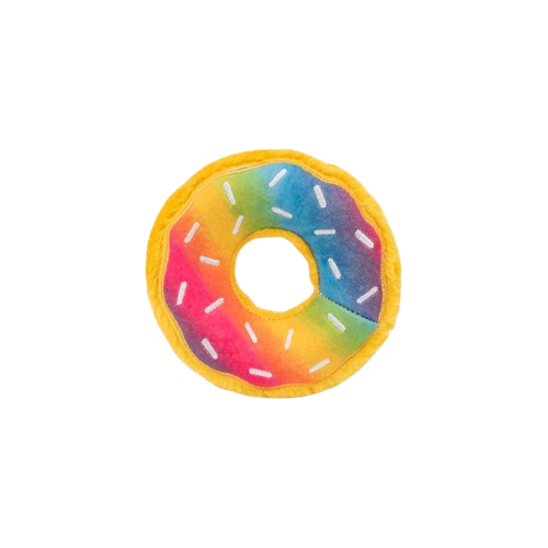 ZippyPaws Donutz Dog Toy, Rainbow