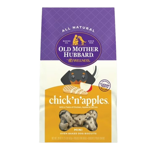 Old Mother Hubbard Crunchy Classic Natural Chick'N'Apples Mini Biscuits Dog Treats