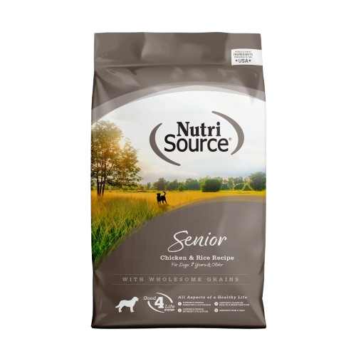 NutriSource Senior Chicken & Rice Dry Dog Food - 5 lb