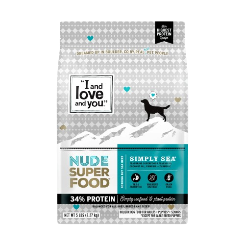 I and Love and You Grain Free Nude Super Food Simply Sea Dry Dog Food - 23 lb