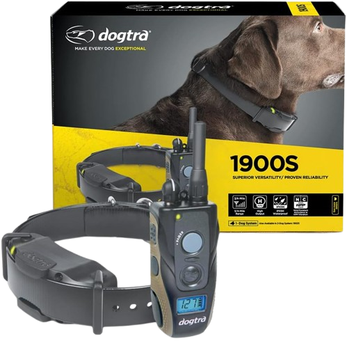 Dogtra 1900S Ergonomic 3/4-Mile IPX9K Waterproof High-Output Remote Dog Training E-Collar