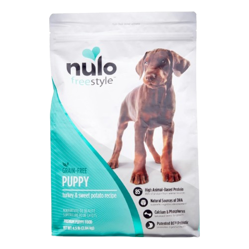 Nulo Freestyle Grain Free Puppy Turkey and Sweet Potato Dry Dog Food - 4.5 lb