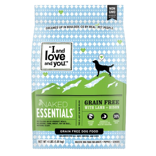 I and Love and You Naked Essentials Grain Free Lamb & Bison Dry Dog Food - 23 lb