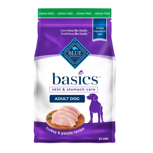 Blue Buffalo Basics Grain Free Adult Turkey and Potato Dry Dog Food - 11 lb
