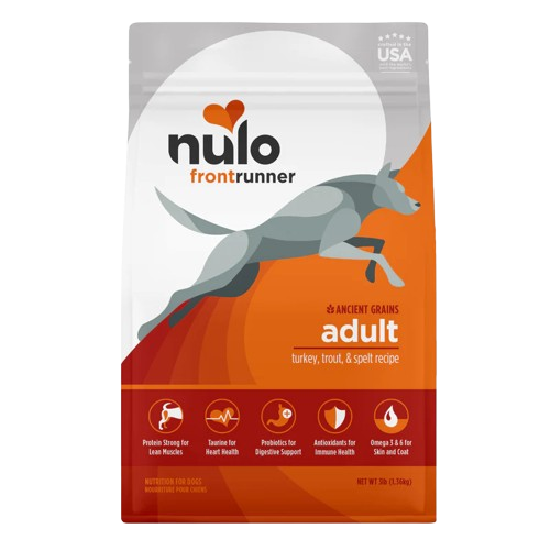 Nulo Frontrunner Adult Dog with Turkey, Trout, & Spelt - 11lb