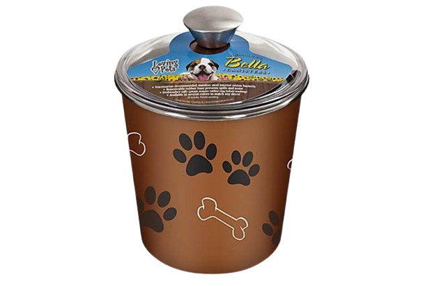 Loving Pets Bella Canister Copper Treat Holder