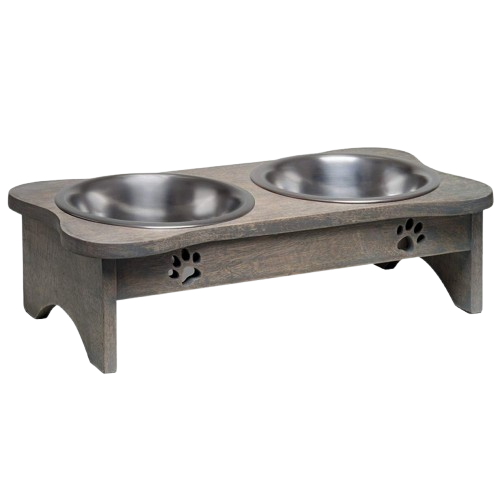 Loving Pets Wooden Modern Diner Dog Bowl