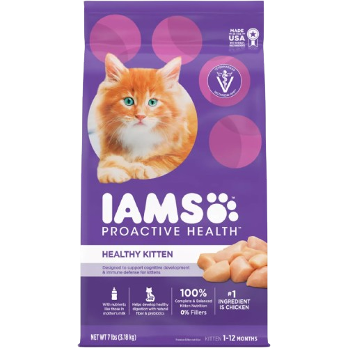 Iams ProActive Health Kitten Chicken Recipe Dry Cat Food - 7 lb