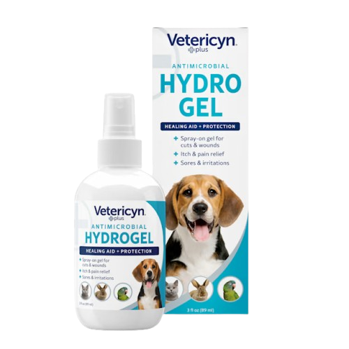 Vetericyn Plus Antimicrobial Dog & Cat Wound Care Hydrogel Spray, 3-ounce