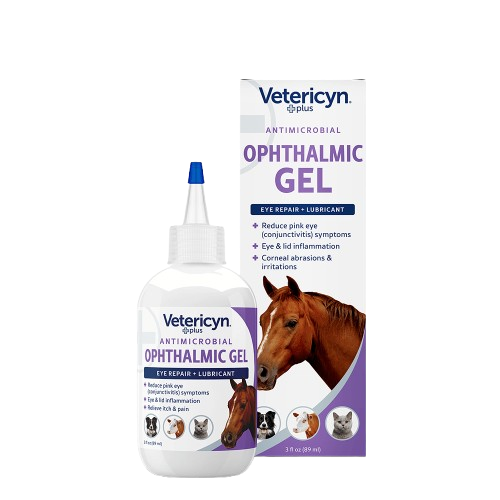 Vetericyn Plus Antimicrobial Ophthalmic Gel for Dogs & Cats, 3-ounce