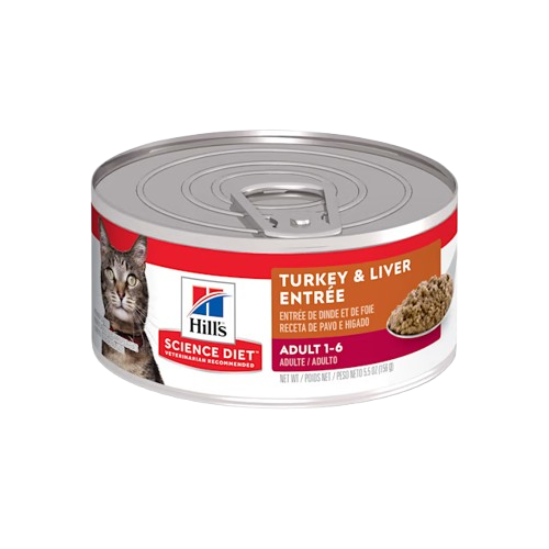 Hill's Science Diet Adult Savory Turkey & Liver Entree Canned Cat Food
