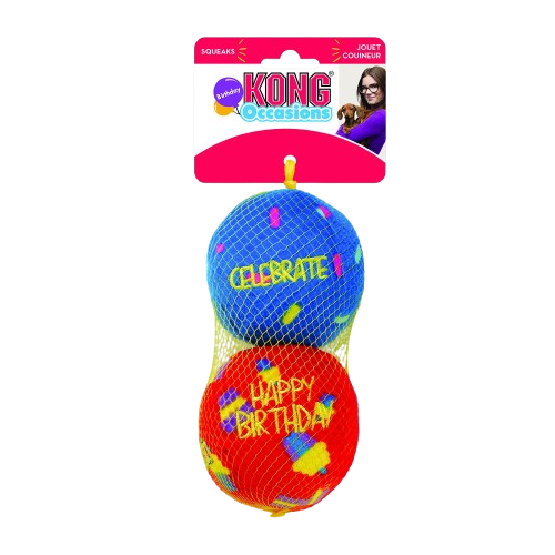 KONG Occasions Birthday Balls Dog Toy