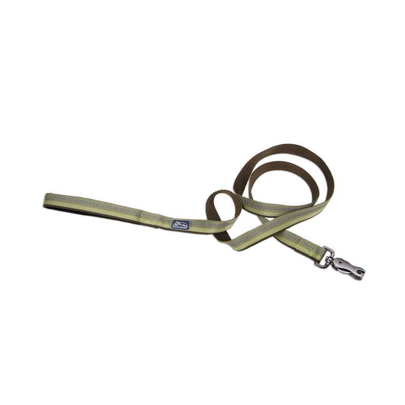 K9 Explorer® Reflective Dog Leash with Scissor Snap, Fern 1" x 6'